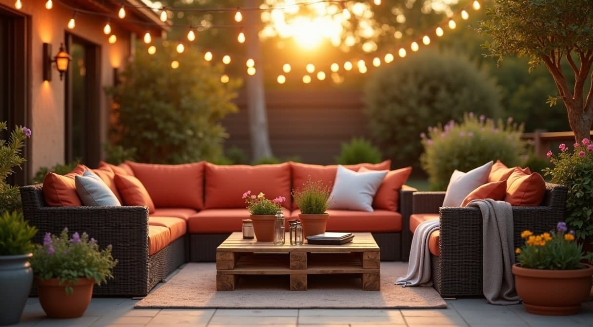 Mobilier jardin pas cher : 2026 idées déco + éclairage solaire